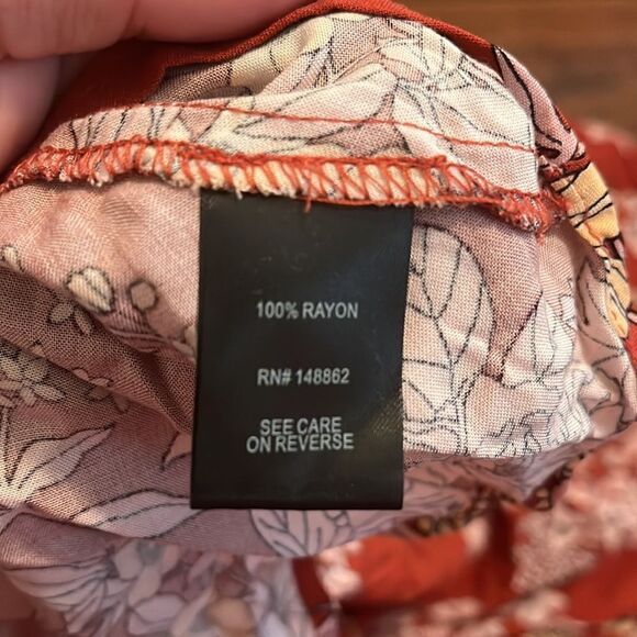 Torrid Floral Print Boho Hi-Lo Ruffle Maxi Skirt Contemporary Festival Feminine - Picture 16 of 16